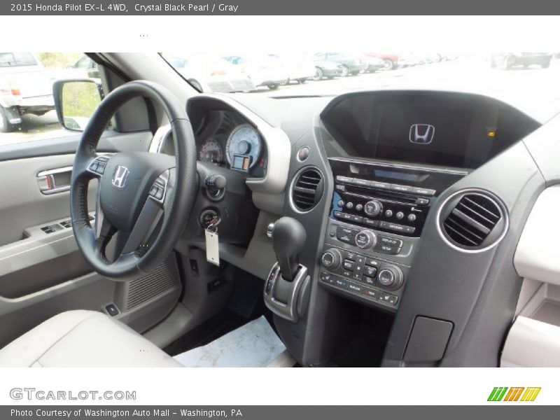 Crystal Black Pearl / Gray 2015 Honda Pilot EX-L 4WD