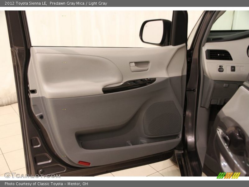 Predawn Gray Mica / Light Gray 2012 Toyota Sienna LE