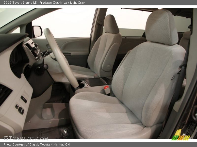 Predawn Gray Mica / Light Gray 2012 Toyota Sienna LE