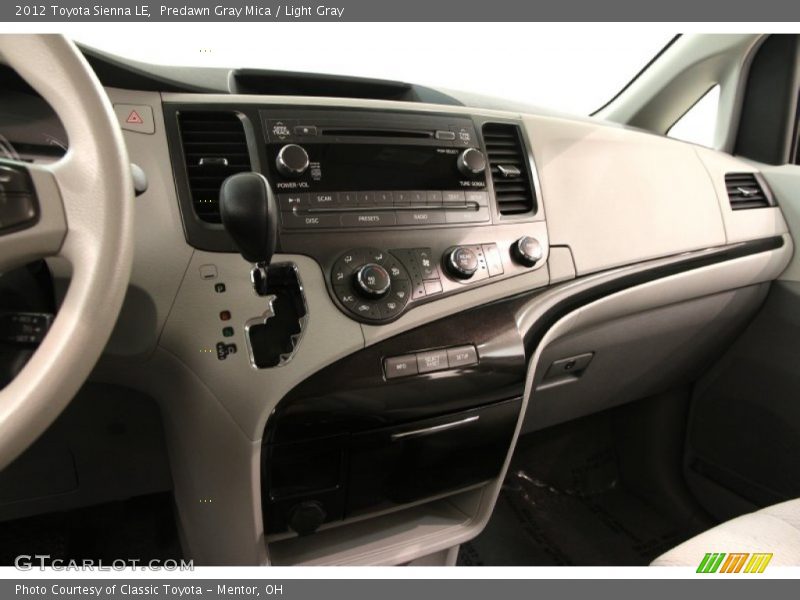 Predawn Gray Mica / Light Gray 2012 Toyota Sienna LE