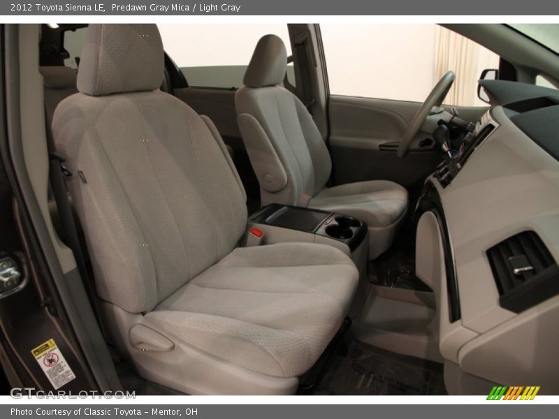 Predawn Gray Mica / Light Gray 2012 Toyota Sienna LE