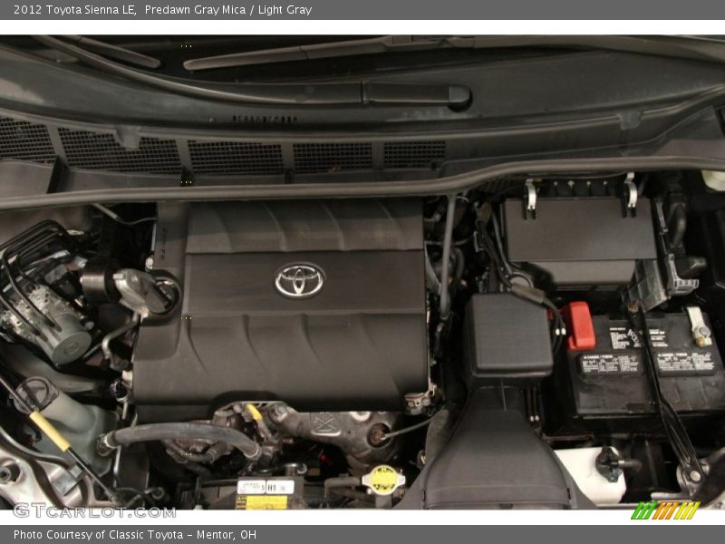 Predawn Gray Mica / Light Gray 2012 Toyota Sienna LE