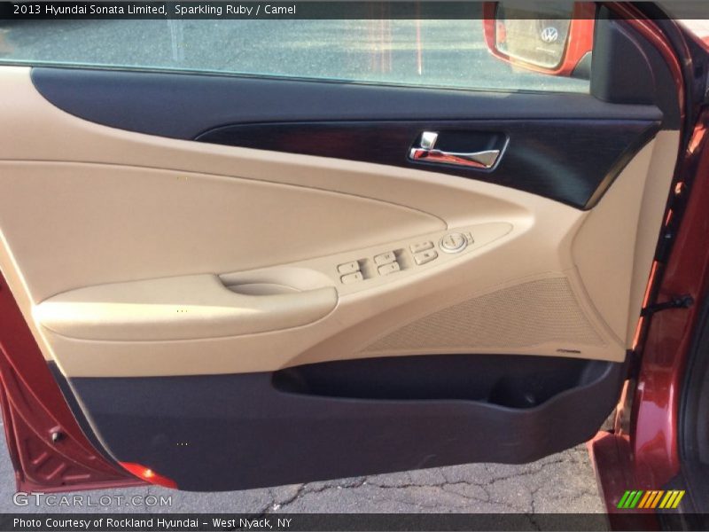 Sparkling Ruby / Camel 2013 Hyundai Sonata Limited