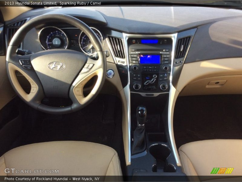Sparkling Ruby / Camel 2013 Hyundai Sonata Limited