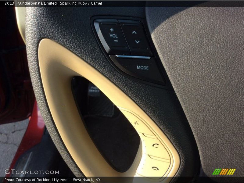 Sparkling Ruby / Camel 2013 Hyundai Sonata Limited