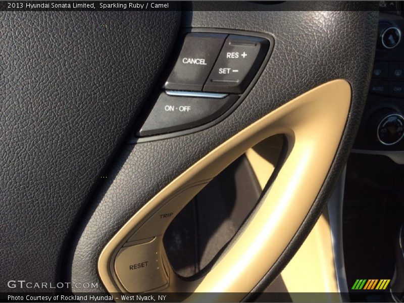 Sparkling Ruby / Camel 2013 Hyundai Sonata Limited