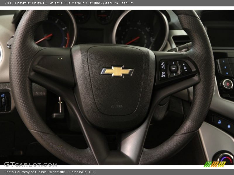 Atlantis Blue Metallic / Jet Black/Medium Titanium 2013 Chevrolet Cruze LS