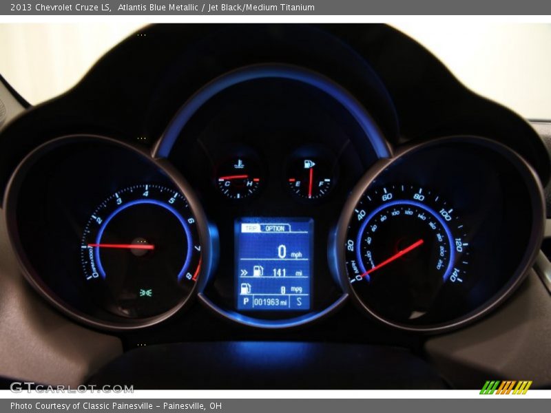 Atlantis Blue Metallic / Jet Black/Medium Titanium 2013 Chevrolet Cruze LS