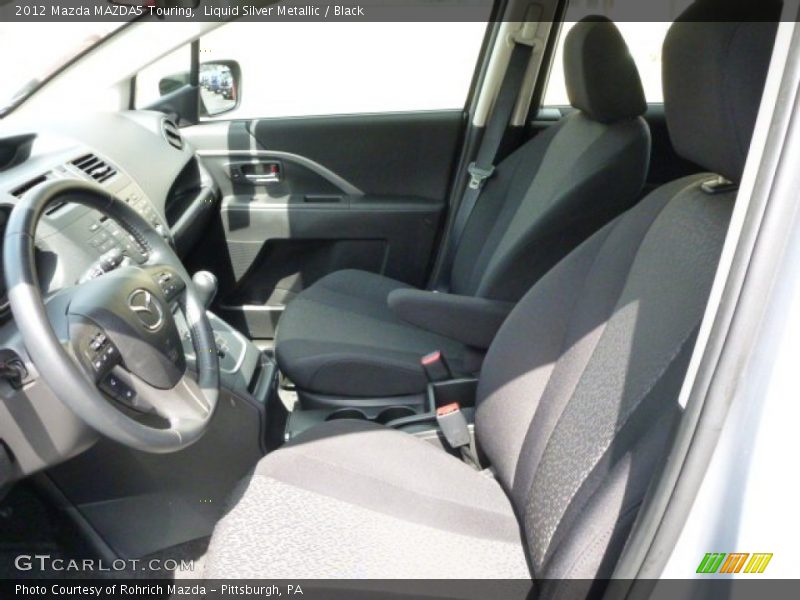 Liquid Silver Metallic / Black 2012 Mazda MAZDA5 Touring