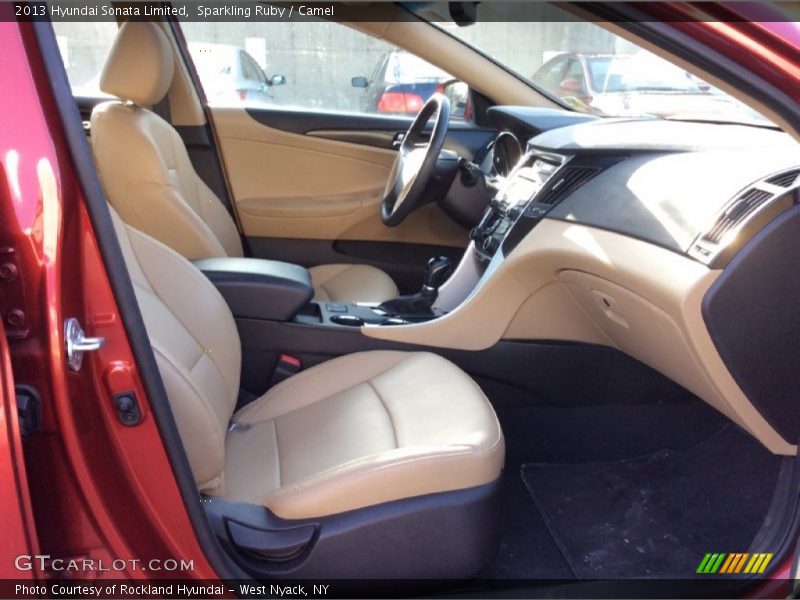 Sparkling Ruby / Camel 2013 Hyundai Sonata Limited