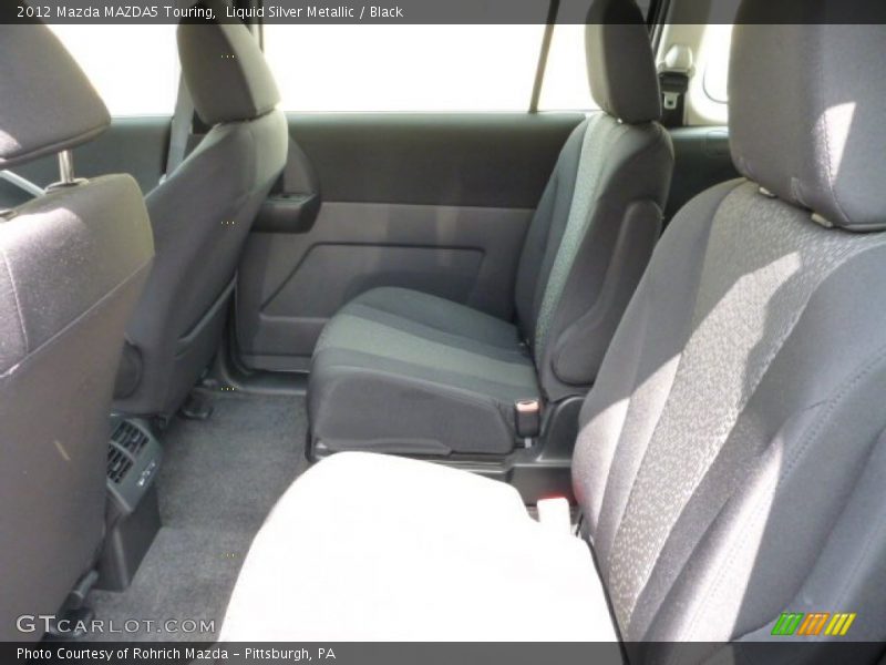 Liquid Silver Metallic / Black 2012 Mazda MAZDA5 Touring