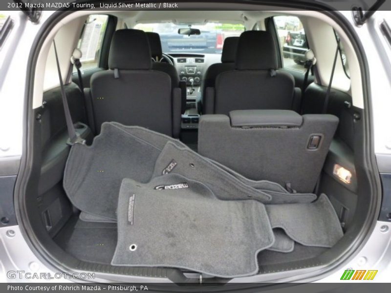 Liquid Silver Metallic / Black 2012 Mazda MAZDA5 Touring