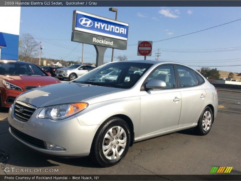 Quicksilver / Gray 2009 Hyundai Elantra GLS Sedan