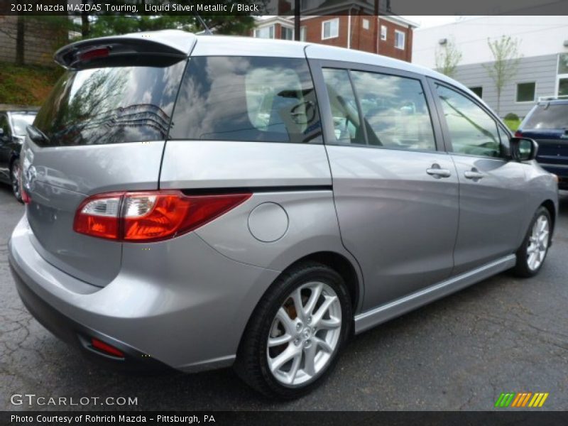 Liquid Silver Metallic / Black 2012 Mazda MAZDA5 Touring