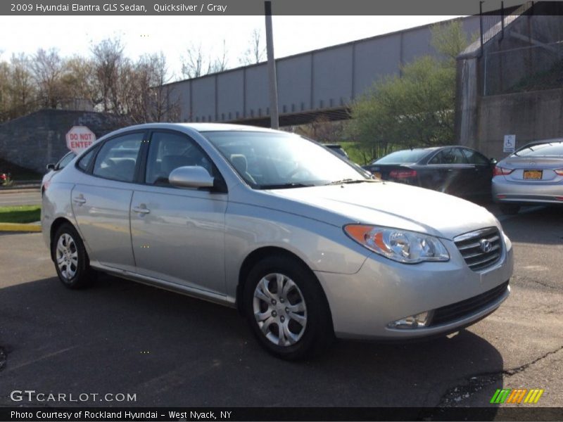 Quicksilver / Gray 2009 Hyundai Elantra GLS Sedan
