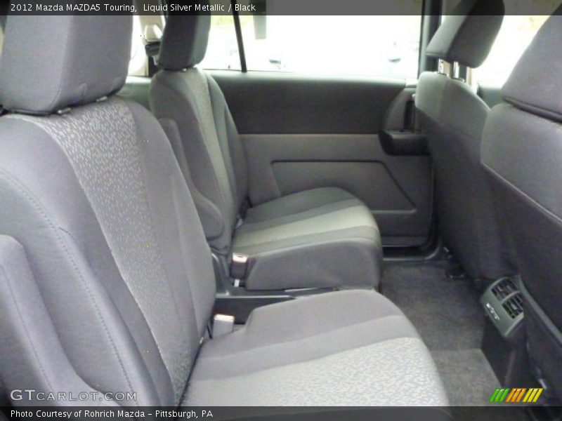Liquid Silver Metallic / Black 2012 Mazda MAZDA5 Touring