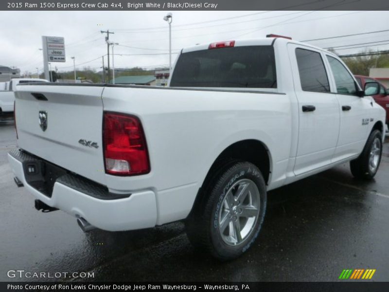 Bright White / Black/Diesel Gray 2015 Ram 1500 Express Crew Cab 4x4