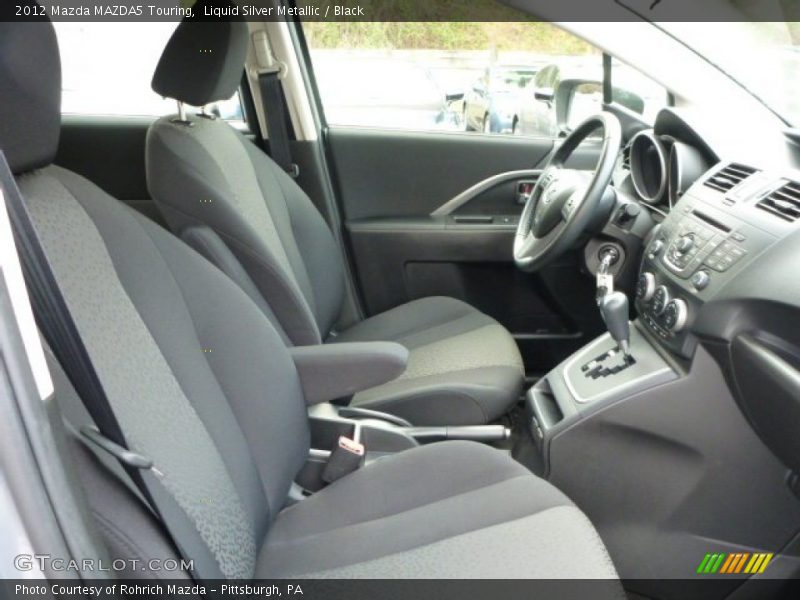 Liquid Silver Metallic / Black 2012 Mazda MAZDA5 Touring