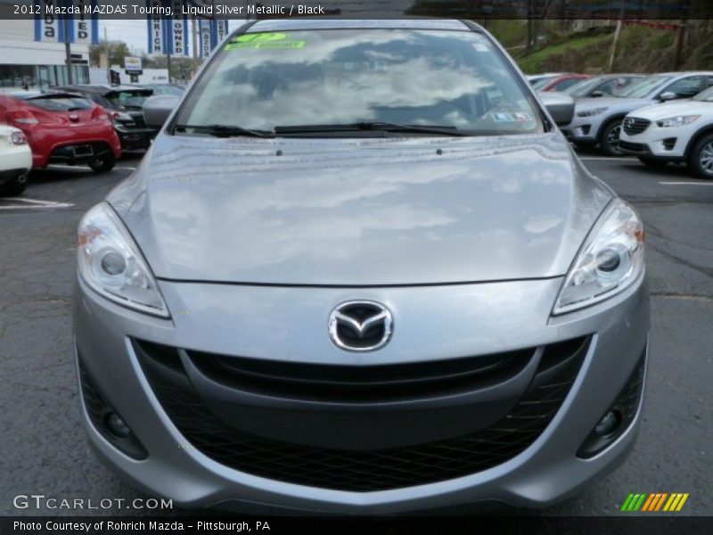 Liquid Silver Metallic / Black 2012 Mazda MAZDA5 Touring