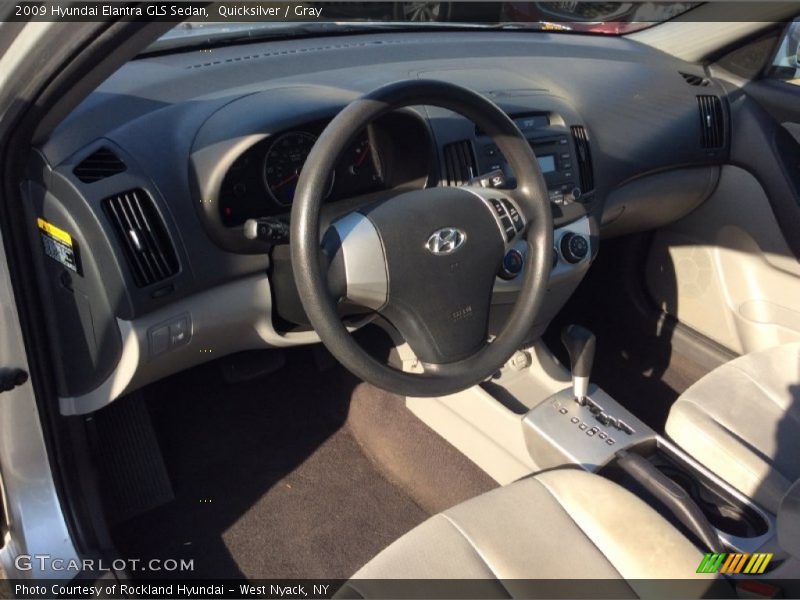 Quicksilver / Gray 2009 Hyundai Elantra GLS Sedan