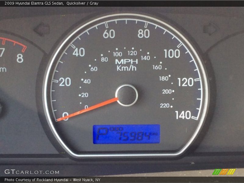 Quicksilver / Gray 2009 Hyundai Elantra GLS Sedan