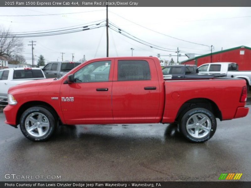Flame Red / Black/Diesel Gray 2015 Ram 1500 Express Crew Cab 4x4