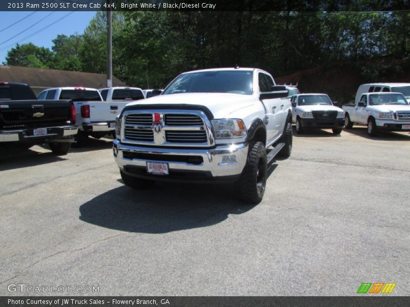 Bright White / Black/Diesel Gray 2013 Ram 2500 SLT Crew Cab 4x4