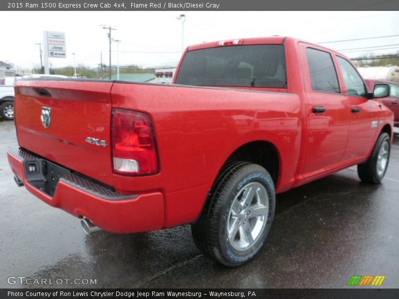 Flame Red / Black/Diesel Gray 2015 Ram 1500 Express Crew Cab 4x4