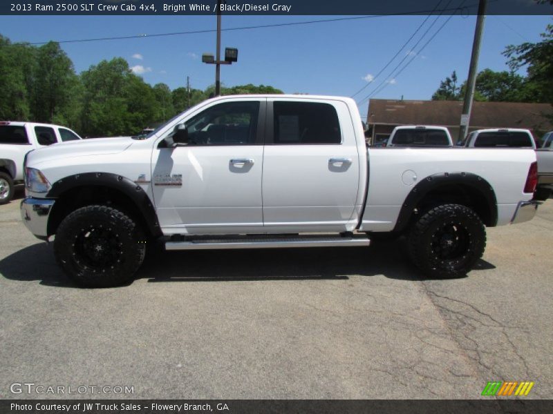 Bright White / Black/Diesel Gray 2013 Ram 2500 SLT Crew Cab 4x4