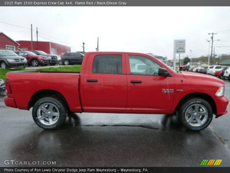 Flame Red / Black/Diesel Gray 2015 Ram 1500 Express Crew Cab 4x4