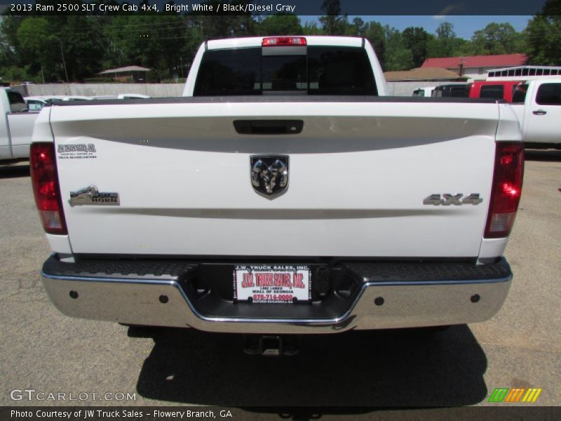 Bright White / Black/Diesel Gray 2013 Ram 2500 SLT Crew Cab 4x4