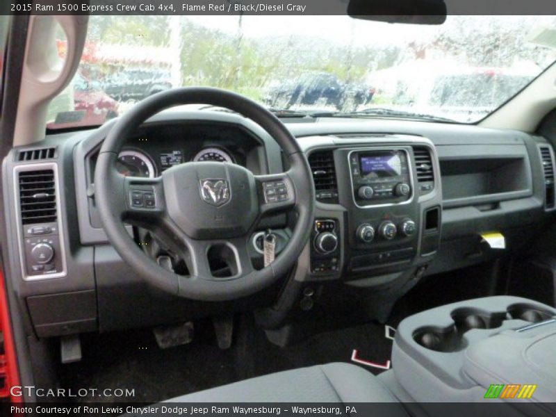 Flame Red / Black/Diesel Gray 2015 Ram 1500 Express Crew Cab 4x4