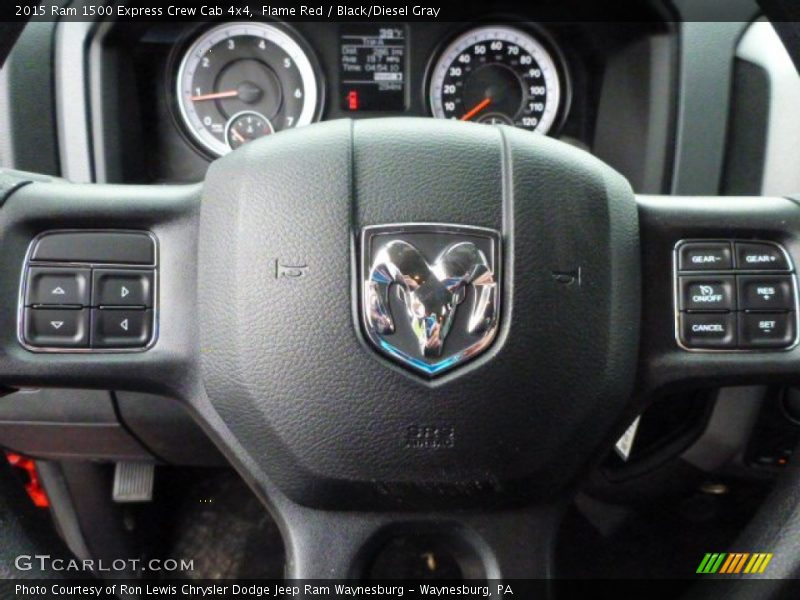 Flame Red / Black/Diesel Gray 2015 Ram 1500 Express Crew Cab 4x4
