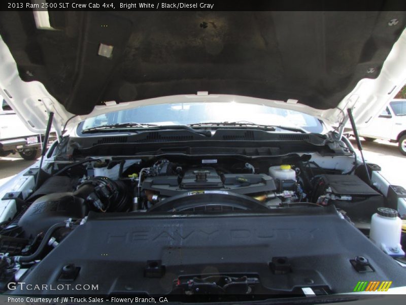 Bright White / Black/Diesel Gray 2013 Ram 2500 SLT Crew Cab 4x4
