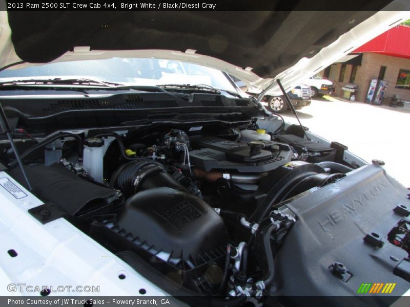 Bright White / Black/Diesel Gray 2013 Ram 2500 SLT Crew Cab 4x4