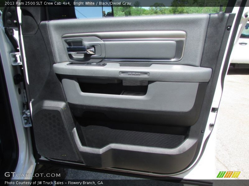 Bright White / Black/Diesel Gray 2013 Ram 2500 SLT Crew Cab 4x4