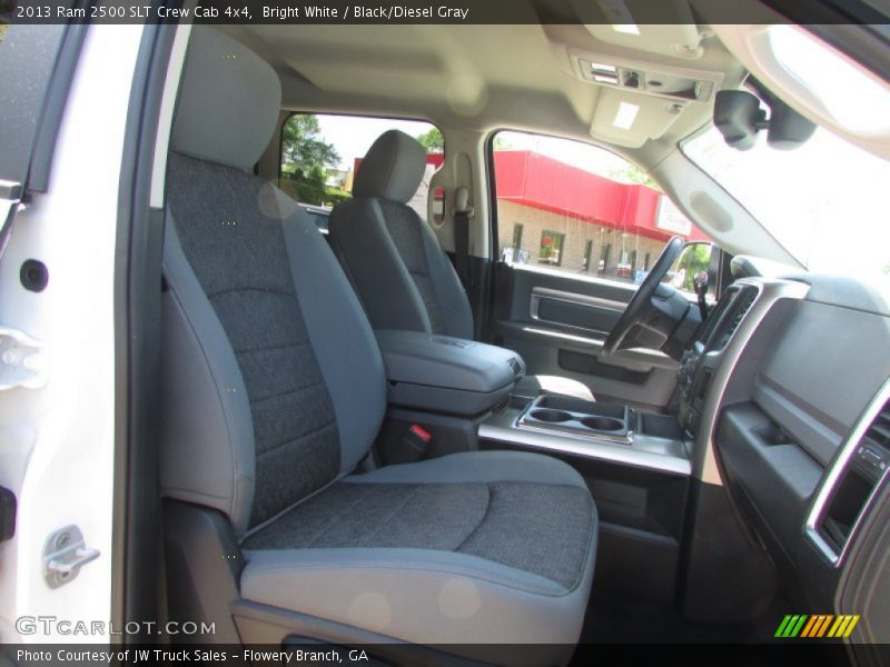 Bright White / Black/Diesel Gray 2013 Ram 2500 SLT Crew Cab 4x4