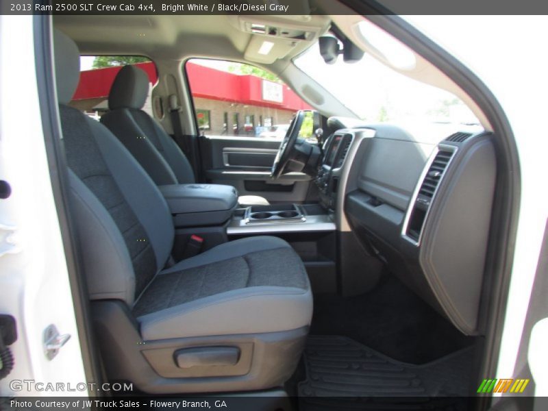 Bright White / Black/Diesel Gray 2013 Ram 2500 SLT Crew Cab 4x4