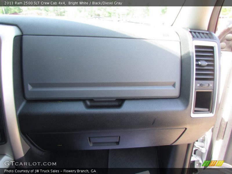 Bright White / Black/Diesel Gray 2013 Ram 2500 SLT Crew Cab 4x4