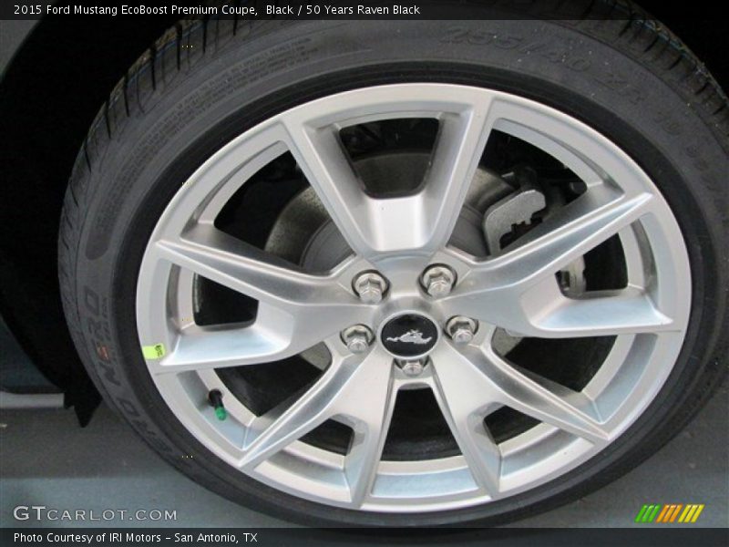Black / 50 Years Raven Black 2015 Ford Mustang EcoBoost Premium Coupe