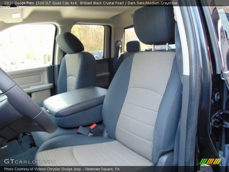 Front Seat of 2010 Ram 1500 SLT Quad Cab 4x4