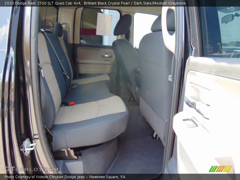 Rear Seat of 2010 Ram 1500 SLT Quad Cab 4x4