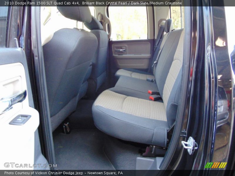 Brilliant Black Crystal Pearl / Dark Slate/Medium Graystone 2010 Dodge Ram 1500 SLT Quad Cab 4x4
