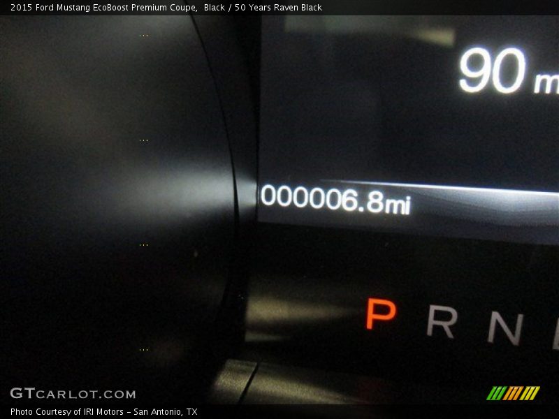 Black / 50 Years Raven Black 2015 Ford Mustang EcoBoost Premium Coupe