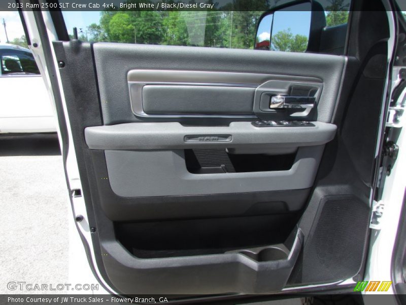 Bright White / Black/Diesel Gray 2013 Ram 2500 SLT Crew Cab 4x4