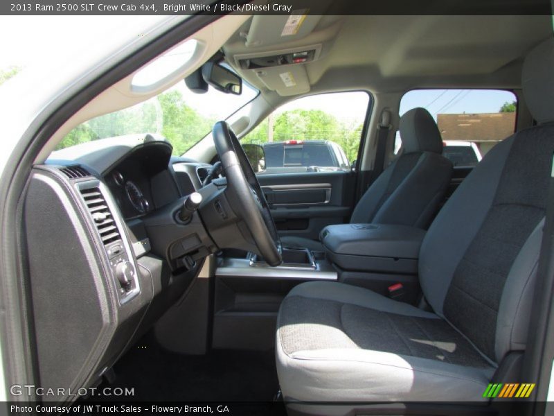 Bright White / Black/Diesel Gray 2013 Ram 2500 SLT Crew Cab 4x4