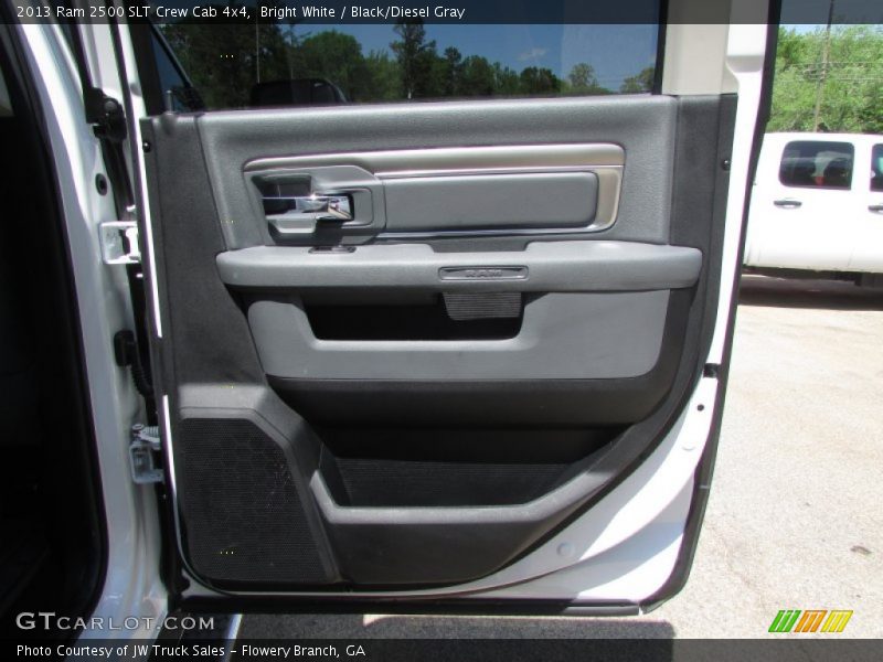 Bright White / Black/Diesel Gray 2013 Ram 2500 SLT Crew Cab 4x4
