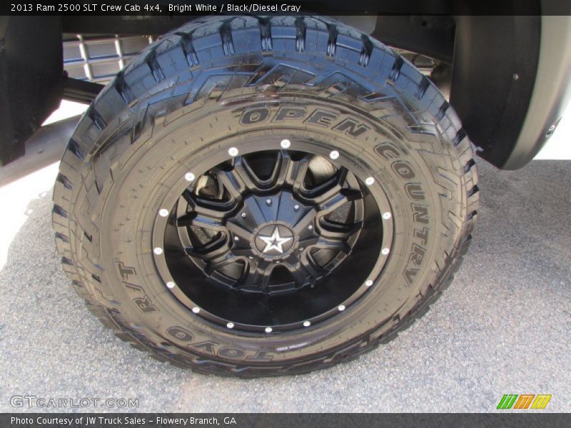 Bright White / Black/Diesel Gray 2013 Ram 2500 SLT Crew Cab 4x4