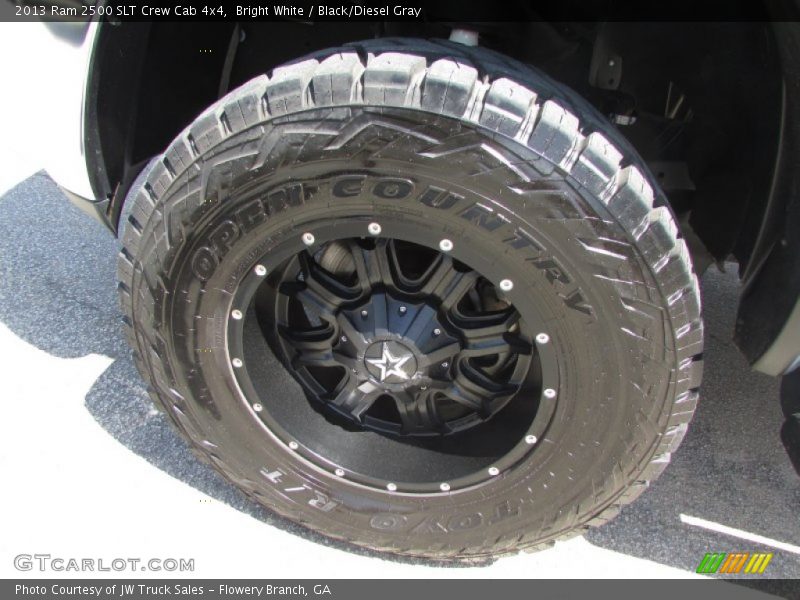 Bright White / Black/Diesel Gray 2013 Ram 2500 SLT Crew Cab 4x4