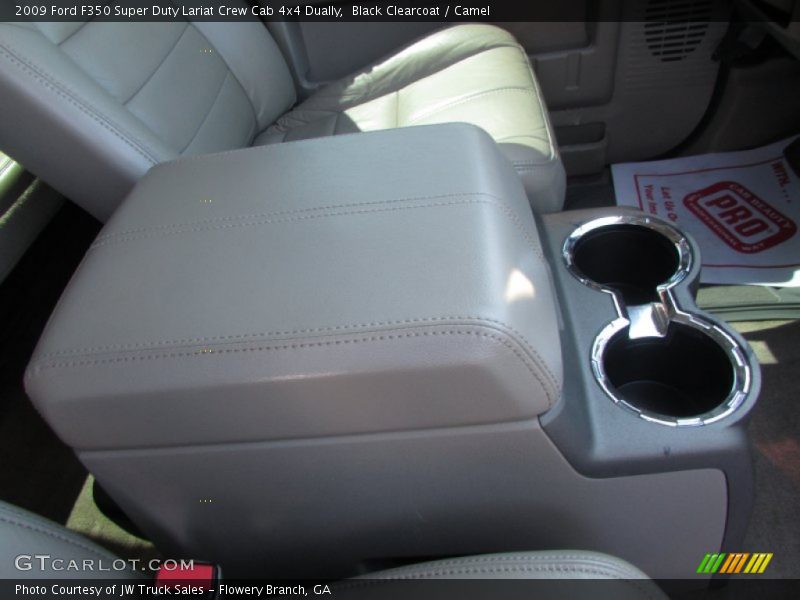 Black Clearcoat / Camel 2009 Ford F350 Super Duty Lariat Crew Cab 4x4 Dually